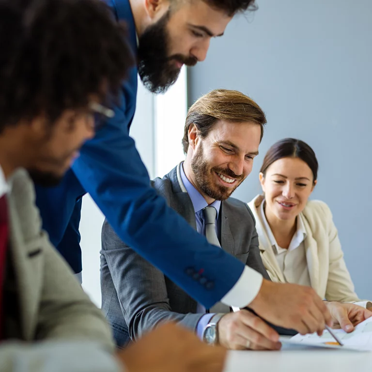Business team in a corporate meeting